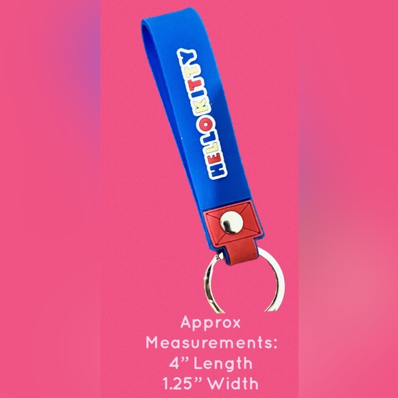 Hello Kitty Keychain or Bag Charm Silicone New - Picture 5 of 5